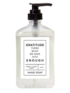 8 oz Gratitude Hand Soap